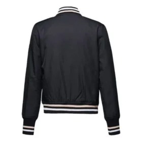 Baseball Jacket Asia Sizing “Black White”