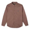 Carpenter Pocket Button Down Long Sleeve Shirt Asia Sizing “Brazil Nut”