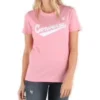 Center Front Logo T-Shirt Asia Sizing “Pink White”