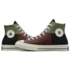 Chuck 70 High “Crafted Patchwork – Trolled Green Earth Brown”