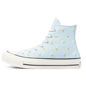 Chuck 70 High “Embroidered Floral Print – Chambray Blue”