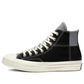 Chuck 70 Mixed Material Hi “Black Egret”