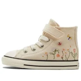 Chuck Taylor All Star Easy-On High “Embroidered Floral Print – Natural Ivory”
