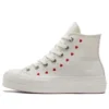 Chuck Taylor All Star Lift Platform High “Embroidered Hearts – White”
