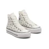 Chuck Taylor All Star Lift Platform High “Embroidered Stars – Egret”