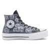 Chuck Taylor All Star Lift Platform Leather Rose Garden “Gray White”