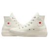 Chuck Taylor All Star Lift Platform Y2K Heart High Top “White Fever Dream”