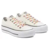 Chuck Taylor All Star Platform Low “Floral Print – Egret”