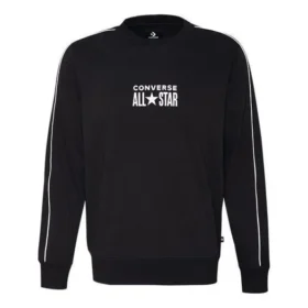 Chuck Taylor All Star Track Crew Fleece Sweatshirt Asia Sizing “Black”
