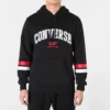 Collegiate Text Pullover Hoodie Asia Sizing “Black”