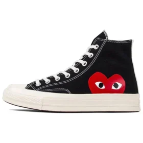 Converse x COMME des GARCONS PLAY Chuck 70 Hi “Black Red”