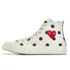 Converse x COMME des GARCONS PLAY Chuck 70 Hi “White Polka Dot”