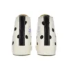 Converse x COMME des GARCONS PLAY Chuck 70 Hi “White Polka Dot”