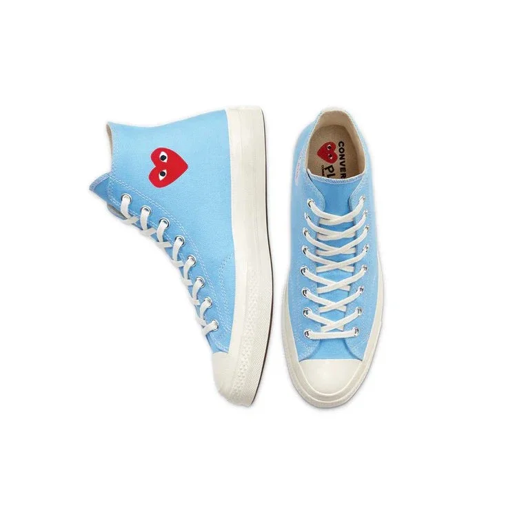 Converse x COMME des GARCONS PLAY Chuck 70 High “Bright Blue” Converse x COMME des GARCONS PLAY Chuck 70 High “Bright Blue”