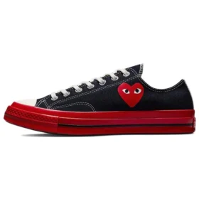 Converse x COMME des GARCONS PLAY Chuck 70 Low “Black Red”
