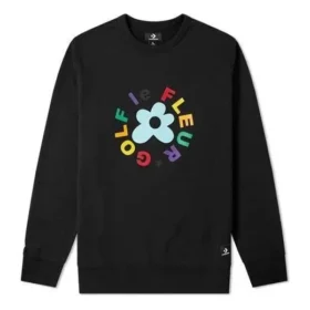 Converse x Golf Le Fleur Crew Sweatshirt Asia Sizing “Black” Converse x Golf Le Fleur Crew Sweatshirt Asia Sizing “Black”