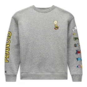 Converse x Peanuts Fleece Crew Asia Sizing “Vintage Grey Heather” Converse x Peanuts Fleece Crew Asia Sizing “Vintage Grey Heather”