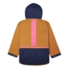 Convertible Hoodie Dress Asia Sizing “Navy Tan”