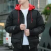 Court Down Bomber Jacket Asia Sizing “Black Red”