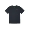 Embroidered Alphabet Printing Loose Casual Round Neck Short Sleeve Black T-Shirt