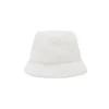 fleece bucket hat “White”