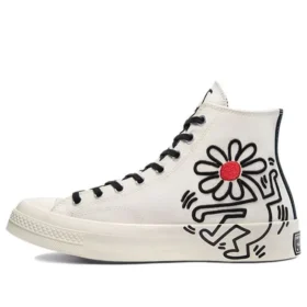 Keith Haring x Converse Chuck 70 High Tops Egret White “Egret Black Red”