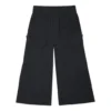 Knit Cargo Straight Casual Pants/Trousers Black