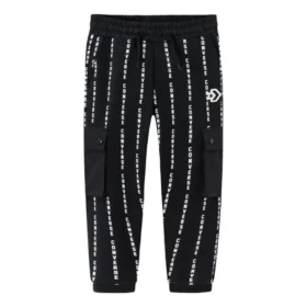 Letter Logo Printed Knit Sports Pants Asia Sizing “Black White”