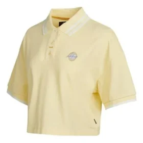 Logo Colorblock Short Cream Yellow Polo Shirt