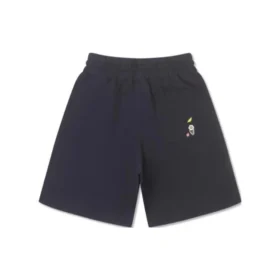 Logo Mid Length Knit Short Asia Sizing “Black”