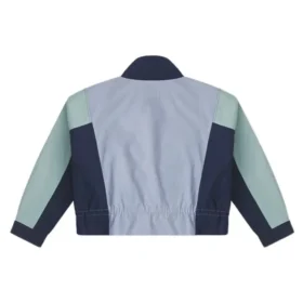 Long Sleeve Short Fit Cargo Windproof Jacket Asia Sizing “Blue”