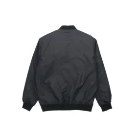 Men”s Converse Aviator Baseball Uniform Woven Windproof Zipper Jacket Autumn Black