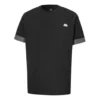 Men”s Converse City Short Sleeve Tee Cuff Contrasting Colors Sports Round Neck Black