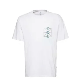 Men”s Converse Creative Sports Round Neck Short Sleeve White