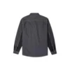Men”s Converse Flowers Small Logo Retro Splicing Contrasting Colors Woven Shirt Jacket Dark Black