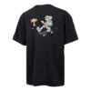 Men”s Converse Funny Cartoon Printing Pattern Breathable Sports Short Sleeve Black