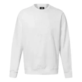 Men”s Converse Logo Printing Round Neck Pullover White