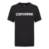 Men”s Converse Pure Cotton Alphabet Short Sleeve Black