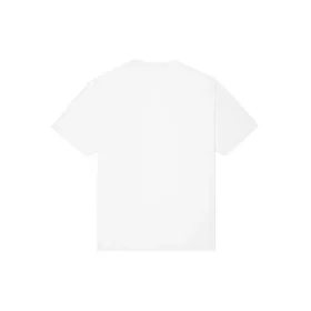Men”s Converse Skeleton Printing Knit Round Neck Short Sleeve White