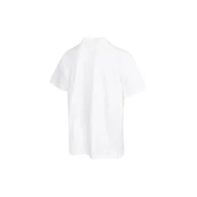 Men”s Converse Solid Color Chest Pattern Printing Round Neck Short Sleeve White