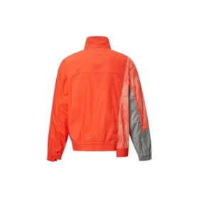 Men”s Converse x Feng Chen Wang Crossover Splicing Contrasting Colors Casual Sports Jacket Orange