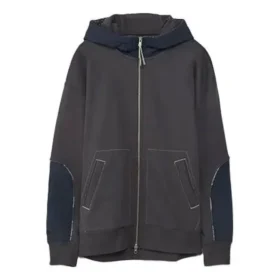 Men”s Converse x Paria Farzaneh Crossover Splicing Hooded Zipper Jacket Blue