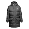 Mid-length Warm Hooded Down Jacket Asia Sizing “Black”