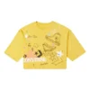 NOTEBOOK DOODLE OS CROP Tee GOLD STRAW Yellow