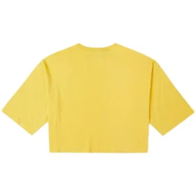 NOTEBOOK DOODLE OS CROP Tee GOLD STRAW Yellow
