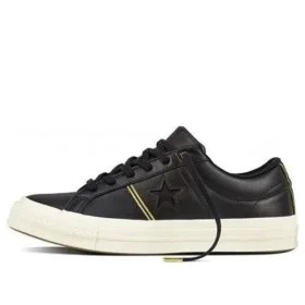 One Star OX Shoes “Black/White” Leather