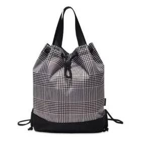 Plaid Bucket Bag “Grey” Plaid Bucket Bag “Grey”