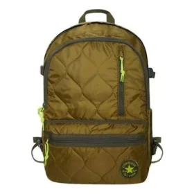 Quilted Straight Edge Backpack “Moss”
