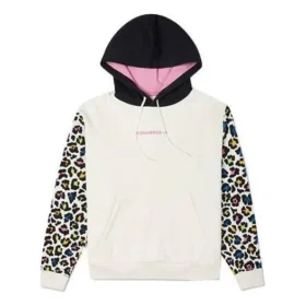Rainbow Leopard Print Pullover Hoodie Asia Sizing “Off White”
