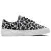 Skidgrip Stylish Low Top Casual Canvas Shoes Black Gray Printing “Black Gray”